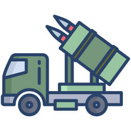 Military vehicle icon