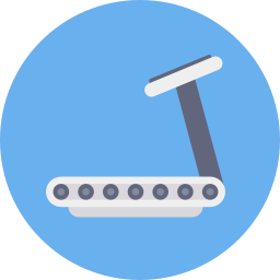 Treadmill machine icon