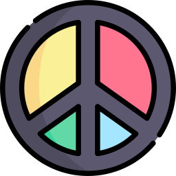 Peace symbol icon