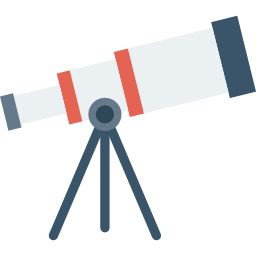 télescope Icône