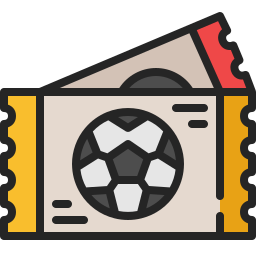 Football ticket icon