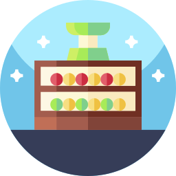 Fruit stand icon