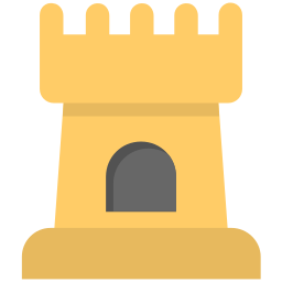 Castle tower icon