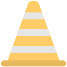 Traffic pylon icon