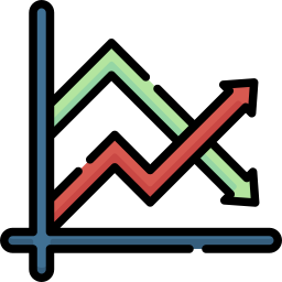 Line chart icon