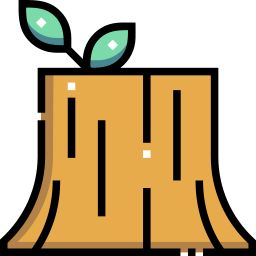 Tree stump icon