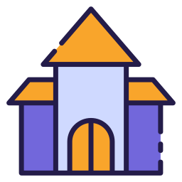 Haunted house icon