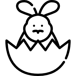 Easter bunny icon