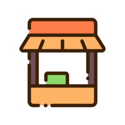 Food stand icon