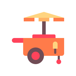 Ice cream cart icon