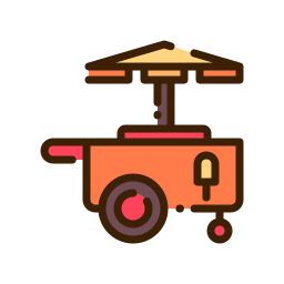 Ice cream cart icon