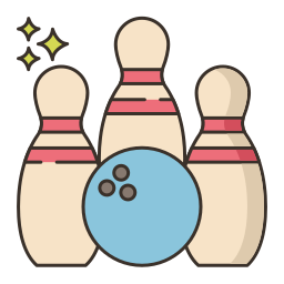 Bowling pins icon