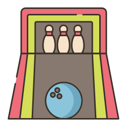 allée de bowling Icône