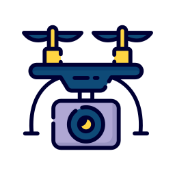 Camera drone icon