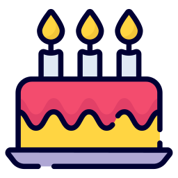 Birthday cake icon