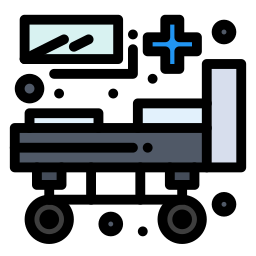 lit d'hôpital Icône