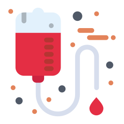 Blood bag icon