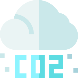 CO2 cloud icon