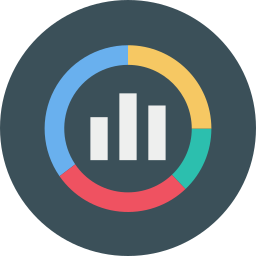 Pie graph icon