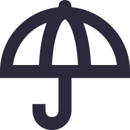 Open umbrella icon