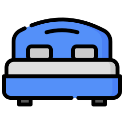 Hotel bed icon