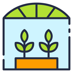 Green house icon