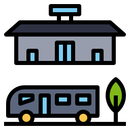 Bus station icon