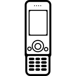 Mobile phone model with extensible keyboard icon