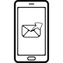 Outgoing email by phone icon