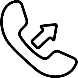 Outgoing call symbol icon