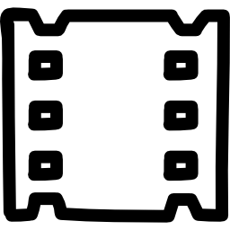 Video film hand drawn symbol icon