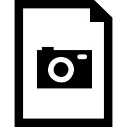 Photo document interface symbol icon