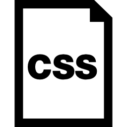 symbole d'interface de document css Icône