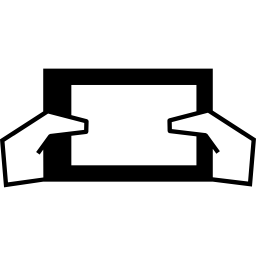 Ipad grip between hands icon