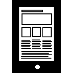 responsief paginaontwerp op tabletscherm icoon