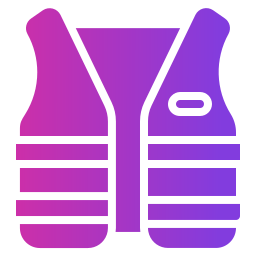 High visibility vest icon