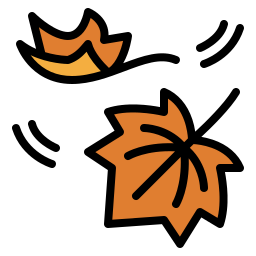 Leaf fall icon