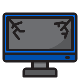 Computer monitor icon