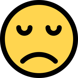 Sad face icon