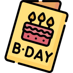 Birthday card icon