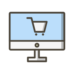 Online shopping icon