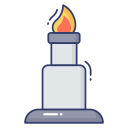 Bunsen burner icon