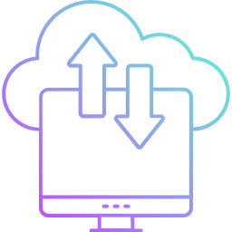 Cloud data icon