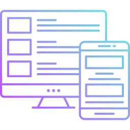 site web réactif Icône