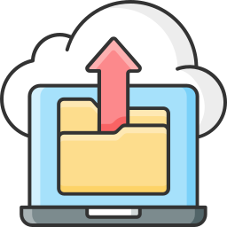 Cloud uploading icon