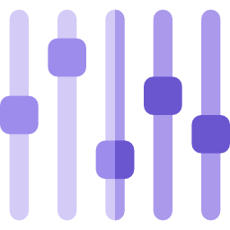 Égalisation Icône