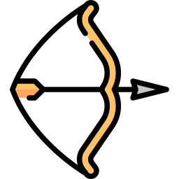 arco e freccia icona
