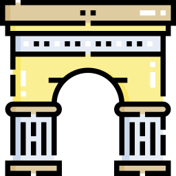 Arch of triumph icon