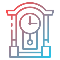 Grandfather clock icon