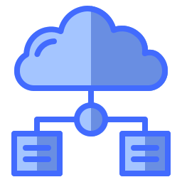 dati cloud icona